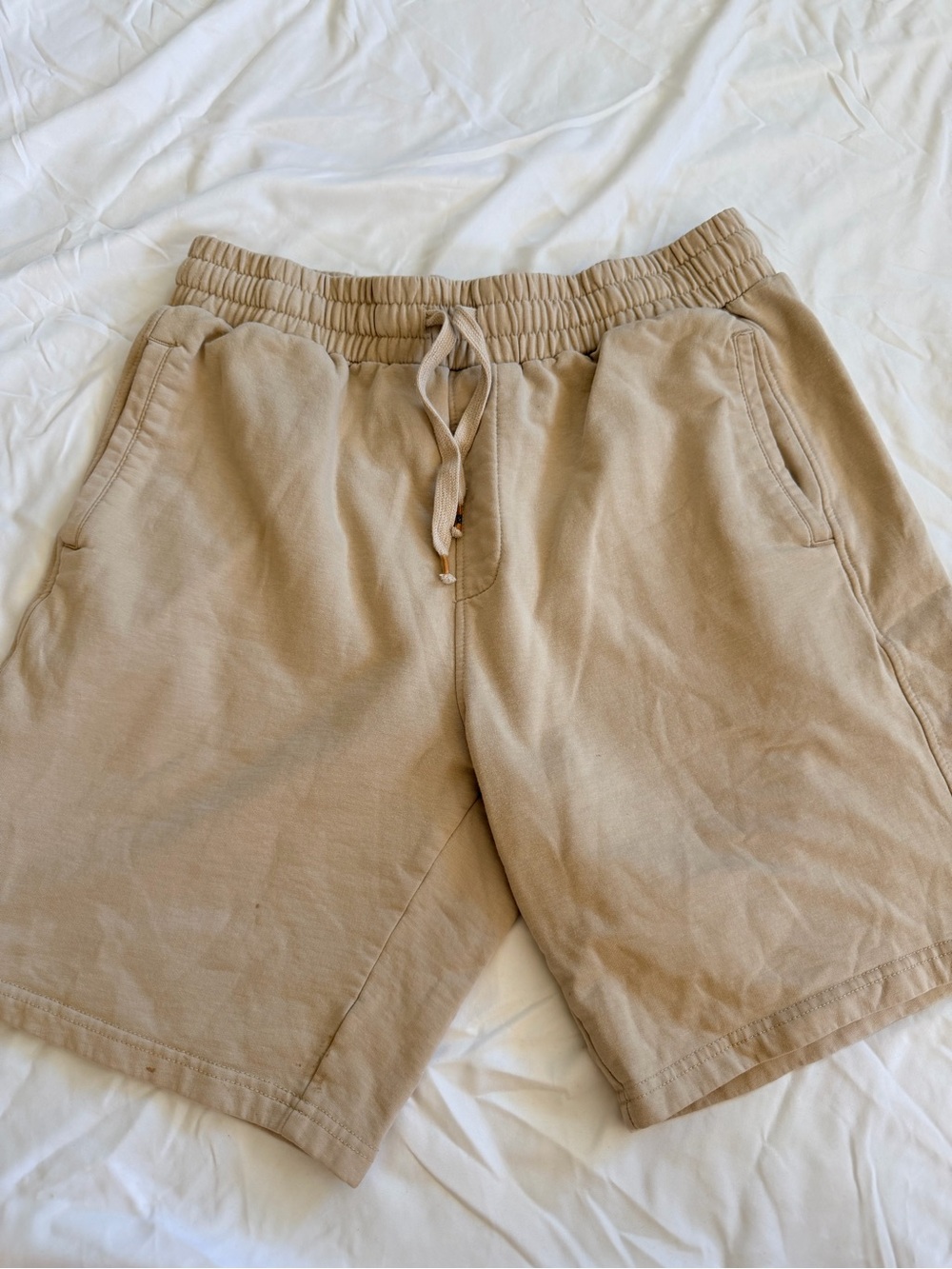 RSQ Men's Beige Drawstring Athletic Shorts